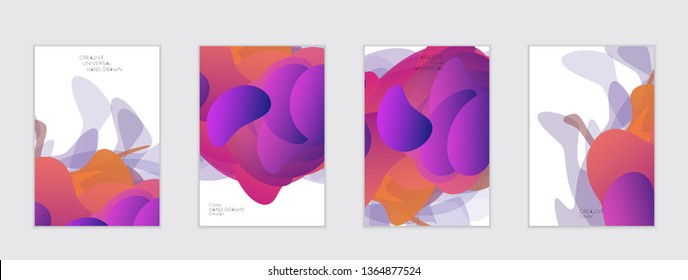 Abstract cover template with gradient design elements. Futuristic abstract modern pattern with fluid colors creating digital art. Bright colored background artistic social media web banner