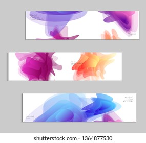 Abstract cover template with gradient design elements. Futuristic abstract modern pattern with fluid colors creating digital art. Bright colored background artistic social media web banner