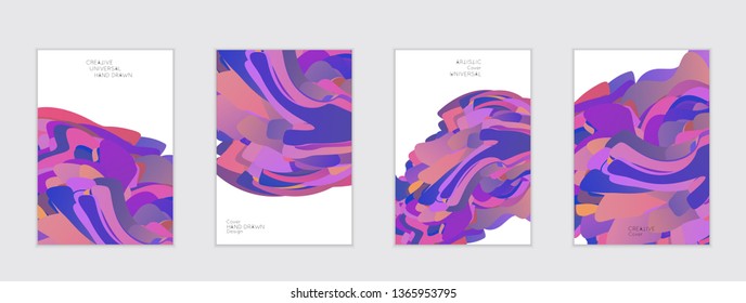 Abstract cover template with gradient design elements. Futuristic abstract modern pattern with fluid colors creating digital art. Bright colored background artistic social media web banner