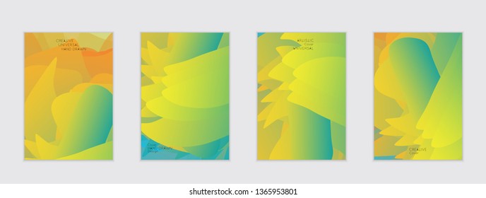 Abstract cover template with gradient design elements. Futuristic abstract modern pattern with fluid colors creating digital art. Bright colored background artistic social media web banner