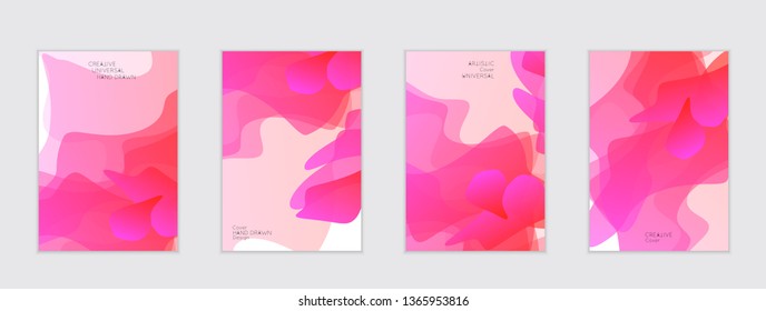 Abstract cover template with gradient design elements. Futuristic abstract modern pattern with fluid colors creating digital art. Bright colored background artistic social media web banner