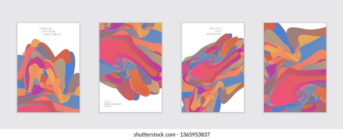 Abstract cover template with gradient design elements. Futuristic abstract modern pattern with fluid colors creating digital art. Bright colored background artistic social media web banner