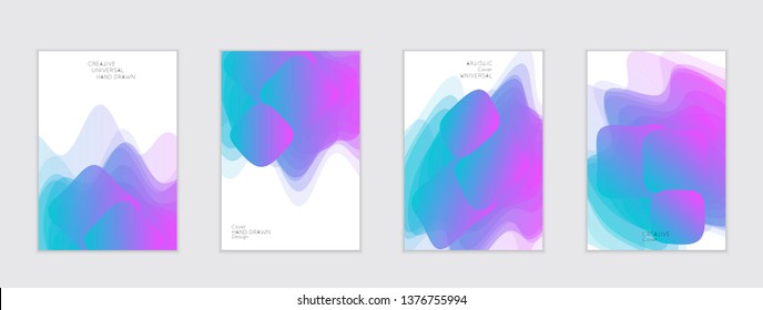 Abstract cover template with gradient design elements. Futuristic abstract modern pattern with fluid colors creating digital art. Bright colored background artistic social media web banner