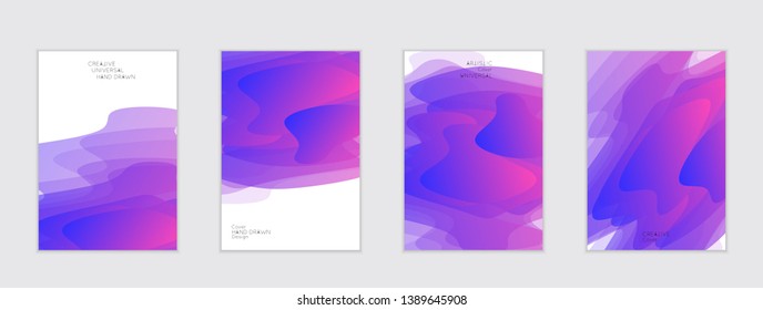 Abstract cover template with gradient design elements. Futuristic abstract modern pattern with fluid colors creating digital art. Bright colored background artistic social media web banner