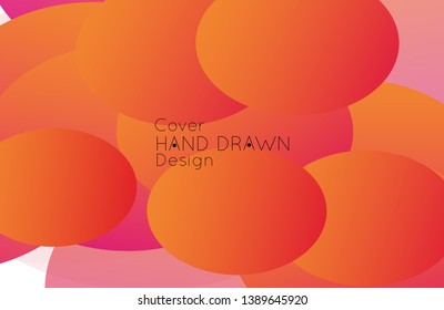 Abstract cover template with gradient design elements. Futuristic abstract modern pattern with fluid colors creating digital art. Bright colored background artistic social media web banner