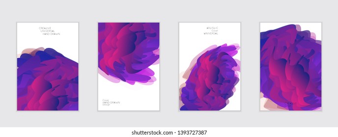 Abstract cover template with gradient design elements. Futuristic abstract modern pattern with fluid colors creating digital art. Bright colored background artistic social media web banner