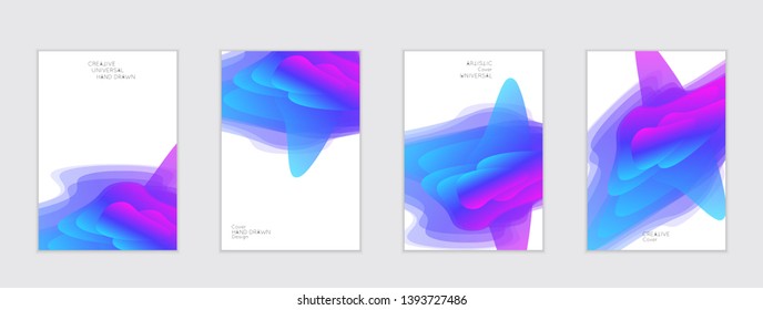 Abstract cover template with gradient design elements. Futuristic abstract modern pattern with fluid colors creating digital art. Bright colored background artistic social media web banner