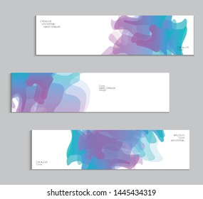 Abstract cover template with gradient design elements. Futuristic abstract modern pattern with fluid colors creating digital art. Bright colored background artistic social media web banner