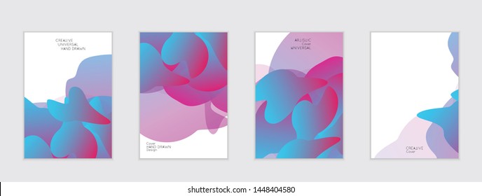 Abstract cover template with gradient design elements. Futuristic abstract modern pattern with fluid colors creating digital art. Bright colored background artistic social media web banner