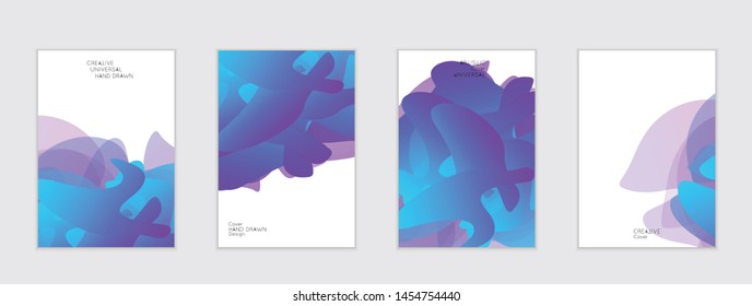 Abstract cover template with gradient design elements. Futuristic abstract modern pattern with fluid colors creating digital art. Bright colored background artistic social media web banner