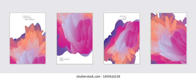 Abstract cover template with gradient design elements. Futuristic abstract modern pattern with fluid colors creating digital art. Bright colored background artistic social media web banner