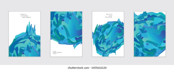 Abstract cover template with gradient design elements. Futuristic abstract modern pattern with fluid colors creating digital art. Bright colored background artistic social media web banner