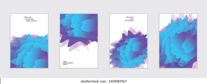 Abstract cover template with gradient design elements. Futuristic abstract modern pattern with fluid colors creating digital art. Bright colored background artistic social media web banner