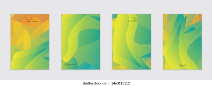 Abstract cover template with gradient design elements. Futuristic abstract modern pattern with fluid colors creating digital art. Bright colored background artistic social media web banner
