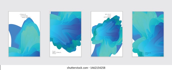 Abstract cover template with gradient design elements. Futuristic abstract modern pattern with fluid colors creating digital art. Bright colored background artistic social media web banner