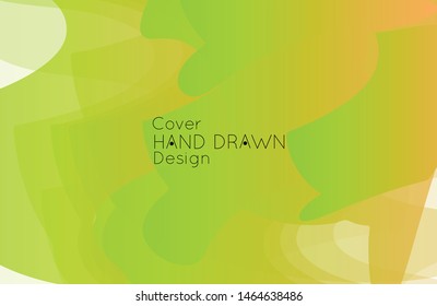 Abstract cover template with gradient design elements. Futuristic abstract modern pattern with fluid colors creating digital art. Bright colored background artistic social media web banner