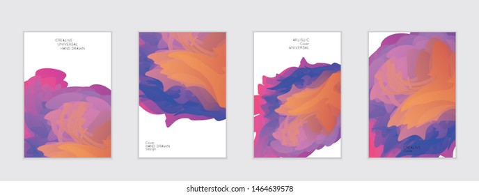 Abstract cover template with gradient design elements. Futuristic abstract modern pattern with fluid colors creating digital art. Bright colored background artistic social media web banner