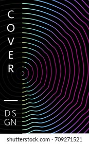 Abstract cover template, liquid gradient colors with fluid shapes and copy space for text. Trendy style for banner, business card, logo, branding or background.Bright vector cover illustration design 