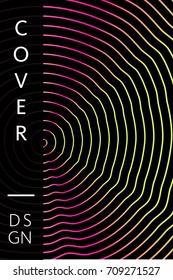 Abstract cover template, liquid gradient colors with fluid shapes and copy space for text. Trendy style for banner, business card, logo, branding or background.Bright vector cover illustration design 