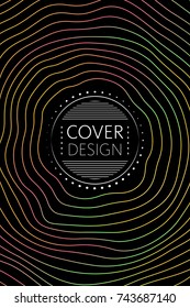 Abstract cover template, liquid gradient colors with fluid shapes and copy space for text. Trendy style for banner, business card, logo, branding or background.Bright vector cover illustration design 