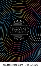 Abstract cover template, liquid gradient colors with fluid shapes and copy space for text. Trendy style for banner, business card, logo, branding or background.Bright vector cover illustration design 