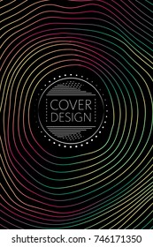 Abstract cover template, liquid gradient colors with fluid shapes and copy space for text. Trendy style for banner, business card, logo, branding or background.Bright vector cover illustration design 