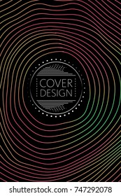 Abstract cover template, liquid gradient colors with fluid shapes and copy space for text. Trendy style for banner, business card, logo, branding or background.Bright vector cover illustration design 