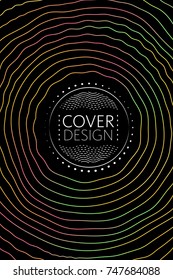 Abstract cover template, liquid gradient colors with fluid shapes and copy space for text. Trendy style for banner, business card, logo, branding or background.Bright vector cover illustration design 