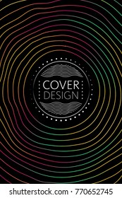 Abstract cover template, liquid gradient colors with fluid shapes and copy space for text. Trendy style for banner, business card, logo, branding or background.Bright vector cover illustration design 