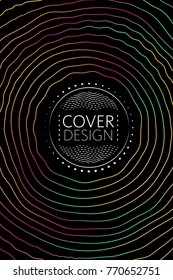 Abstract cover template, liquid gradient colors with fluid shapes and copy space for text. Trendy style for banner, business card, logo, branding or background.Bright vector cover illustration design 