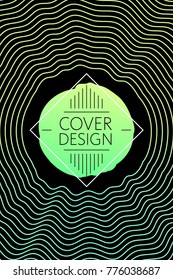 Abstract cover template, liquid gradient colors with fluid shapes and copy space for text. Trendy style for banner, business card, logo, branding or background.Bright vector cover illustration design