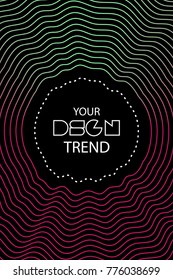 Abstract cover template, liquid gradient colors with fluid shapes and copy space for text. Trendy style for banner, business card, logo, branding or background.Bright vector cover illustration design