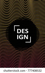 Abstract cover template, liquid gradient colors with fluid shapes and copy space for text. Trendy style for banner, business card, logo, branding or background.Bright vector cover illustration design