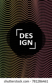 Abstract cover template, liquid gradient colors with fluid shapes and copy space for text. Trendy style for banner, business card, logo, branding or background.Bright vector cover illustration design