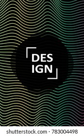 Abstract cover template, liquid gradient colors with fluid shapes and copy space for text. Trendy style for banner, business card, logo, branding or background.Bright vector cover illustration design