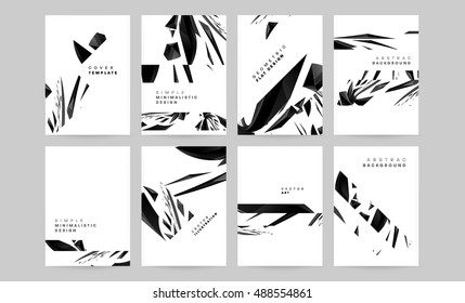 Abstract cover template for modern brochure