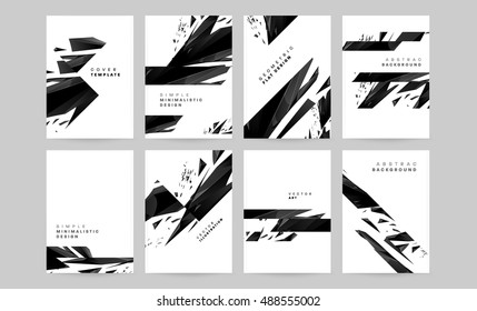 Abstract cover template for modern brochure