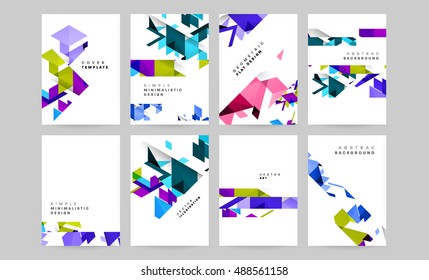Plantilla de portada abstracta para un folleto moderno