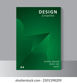 Abstract cover template vector design set, Can be use for Brochure, Annual Report, Presentation, Portfolio, Flyer, layout modern, posters, green colour a4 cover design, vector Eps 10.