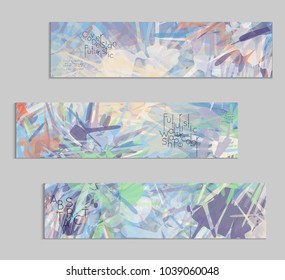 Abstract cover template with watercolor design elements. Poster with geometric shapes and multicolored transparent random overlapping shapes creating vector watercolor effect.