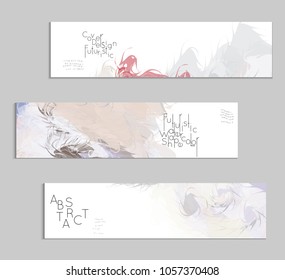 Abstract cover template with watercolor design elements. Poster with geometric shapes and multicolored transparent random overlapping shapes creating vector watercolor effect.