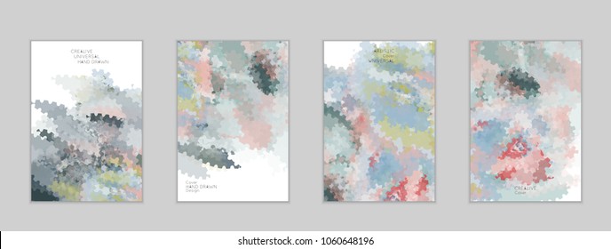 Collection Abstract Artistic Vector Textures Soft Stock Vector (Royalty ...