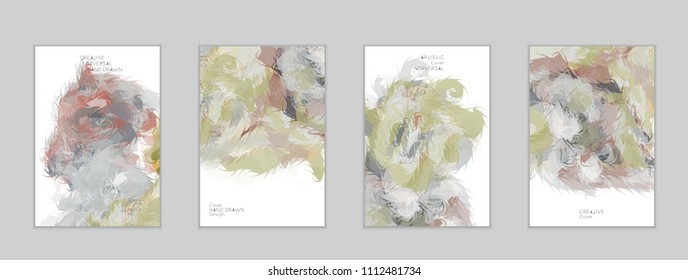 Abstract cover template with watercolor design elements. Poster with geometric shapes and multicolored transparent random overlapping shapes creating vector watercolor effect.