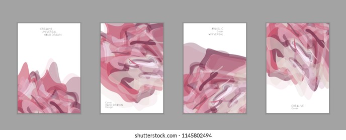Abstract cover template with watercolor design elements. Poster with geometric shapes and multicolored transparent random overlapping shapes creating vector watercolor effect.