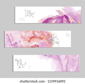 Abstract cover template with watercolor design elements. Poster with geometric shapes and multicolored transparent random overlapping shapes creating vector watercolor effect.