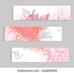 Abstract cover template with watercolor design elements. Poster with geometric shapes and multicolored transparent random overlapping shapes creating vector watercolor effect.