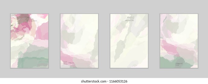Abstract cover template with watercolor design elements. Poster with geometric shapes and multicolored transparent random overlapping shapes creating vector watercolor effect.
