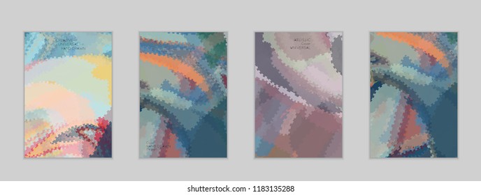 Abstract cover template with watercolor design elements. Poster with geometric shapes and multicolored transparent random overlapping shapes creating vector watercolor effect.