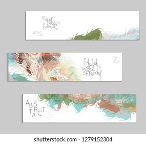 Abstract cover template with watercolor design elements. Poster with geometric shapes and multicolored transparent random overlapping shapes creating vector watercolor effect.