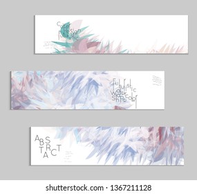 Abstract cover template with watercolor design elements. Poster with geometric shapes and multicolored transparent random overlapping shapes creating vector watercolor effect.